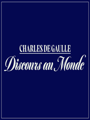 cover image of Discours au Monde